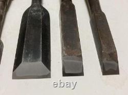 Nomi Chisel Japanese Carpentry Woodworking Tool Set Lot of 5 KY582