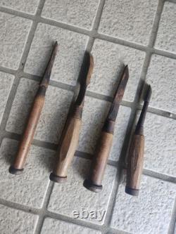 Nomi Wood Chisel Set 4pc Hand Tool Carving Chisels Woodworking Kit Pro