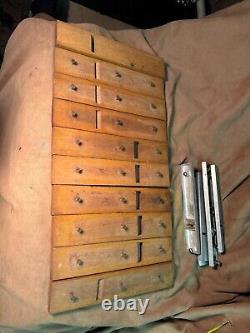 Odd set of 15 woodworking plane soles 10 wooden 5 cast aluminum most are radius