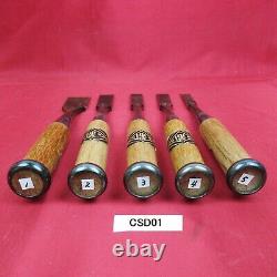 Oiire Nomi 5pcs set Japanese Chisels OLD STOCK Nomi set Woodworking tool CSD01
