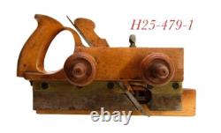 Old H WELLS MA MASS carpenter woodworking PLOW MOLDING PLANE tool