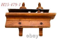 Old H WELLS MA MASS carpenter woodworking PLOW MOLDING PLANE tool