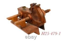 Old H WELLS MA MASS carpenter woodworking PLOW MOLDING PLANE tool