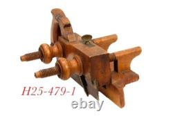 Old H WELLS MA MASS carpenter woodworking PLOW MOLDING PLANE tool