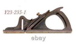 Old antique PATENTED METALLIC TATEM RABBET woodworking carpenter plane tool