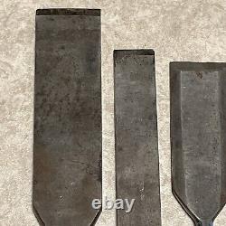Old tool rare emery waterhouse chisel Set wood good condition
