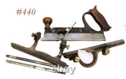 Older NON NOTCHED STANLEY TOOLS 45 plow combination woodworking plane