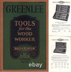 Orig. Greenlee Tool Co. 109 Page Catalogue of Woodworking Tools mjdtoolparts
