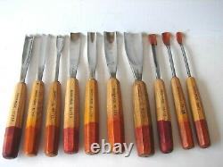 PFEIL Wood Carving Tools Professional Set of 10 Tools, 7 Used and 3 New