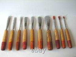 PFEIL Wood Carving Tools Professional Set of 10 Tools, 7 Used and 3 New