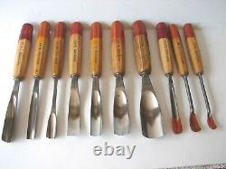 PFEIL Wood Carving Tools Professional Set of 10 Tools, 7 Used and 3 New