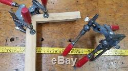 Pair(2) Vintage WETZLER Double Miter clamps Machinist, Carpenters, Woodworking
