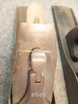 Pair Stanley No 6 and Unmarked Similar Old SMOOTHING PLANE Barn Attic Antique OS