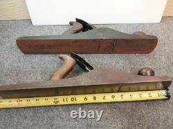 Pair Stanley No 6 and Unmarked Similar Old SMOOTHING PLANE Barn Attic Antique OS