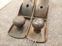 Pair Stanley No 6 and Unmarked Similar Old SMOOTHING PLANE Barn Attic Antique OS