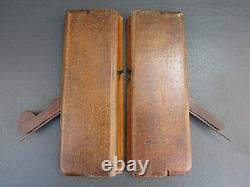 Pair of wooden moulding planes snipe bill old tools by Wm Moss