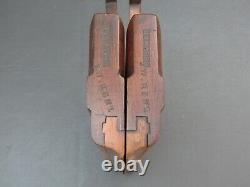 Pair wooden side snipe rebate rabbet planes vintage old tools by Bywater