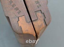 Pair wooden side snipe rebate rabbet planes vintage old tools by Bywater