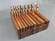 Part set of 10 vintage wooden moulding planes hollow & round old tools Routledge