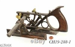 Patent patented PHILLIPS 1867 PLOW PLANE carpenter woodworking tool metallic