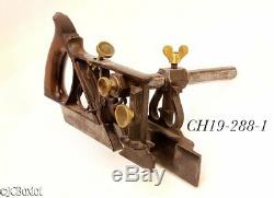 Patent patented PHILLIPS 1867 PLOW PLANE carpenter woodworking tool metallic