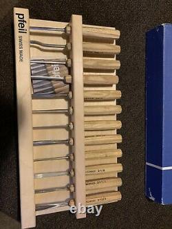 Pfeil Swiss-Made Wood Carving Tools, Chisels and Gouges Great Condition Set 12