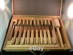 Pfeil Swiss Made Wood Carving Tools Set of 21 In Wood case