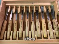 Pfeil Swiss Made Wood Carving Tools Set of 21 In Wood case