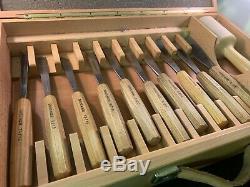 Pfeil Swiss Made Wood Carving Tools Set of 21 In Wood case