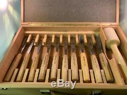 Pfeil Swiss Made Wood Carving Tools Set of 21 In Wood case