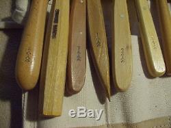 Pfeil woodcarving cutting tools & chisels, lot of 14