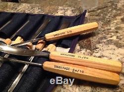 Pfell swiss made wood carving tools set of 12