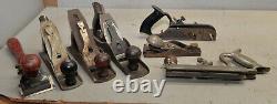 Plane #345 & Stanley No 82 scraper Union 41 collectible woodworking tool lot