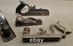 Plane #345 & Stanley No 82 scraper Union 41 collectible woodworking tool lot