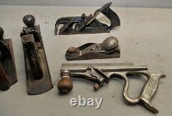 Plane #345 & Stanley No 82 scraper Union 41 collectible woodworking tool lot