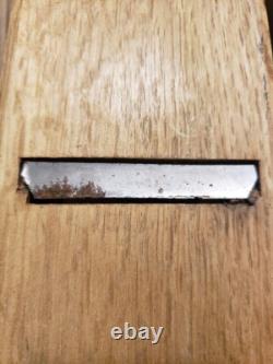 Plane Kanna Japanese Woodworking Tool Used Brass Filled Marutomi Sign Japanese