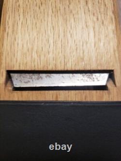 Plane Kanna Japanese Woodworking Tool Used Brass Filled Marutomi Sign Japanese