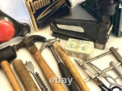 Plumber, Electrician, Tiling, Woodwork, General Tools, Vintage Tool Box Lot 50+