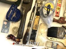 Plumber, Electrician, Tiling, Woodwork, General Tools, Vintage Tool Box Lot 50+