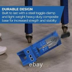 Pocket Hole Jig for Woodworking, Durable & Easy to Use Joinery Tool, K4 Design