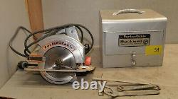 Porter Cable Rockwell 346 circular saw & case vintage woodworking tool S4