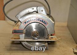 Porter Cable Rockwell 346 circular saw & case vintage woodworking tool S4