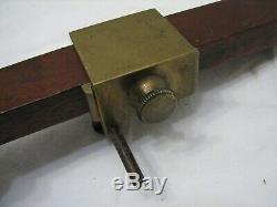 Pr Heavy Antique Brass/Gun Metal Trammel Points Woodworking Tools Marking Gauge