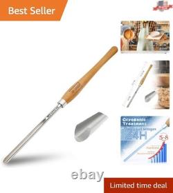Precision 5/8 Inch Bowl Gouge with Beech Wood Handle & HSS Blade Ready to Use