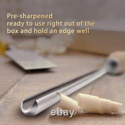 Precision 5/8 Inch Bowl Gouge with Beech Wood Handle & HSS Blade Ready to Use
