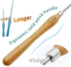 Precision 5/8 Inch Bowl Gouge with Beech Wood Handle & HSS Blade Ready to Use