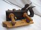 Pretty Antique Howland & Co Rosewood & Boxwood Plow Plane Woodworking Tool