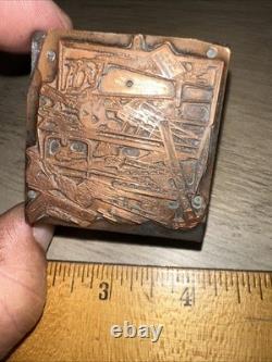 Printing Letterpress Print Block (Carpenters Toolbox) Woodworking Tools