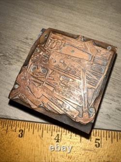 Printing Letterpress Print Block (Carpenters Toolbox) Woodworking Tools