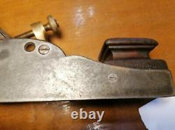 Quality brass and steel plane. Antique woodworking tools. Norris PL7